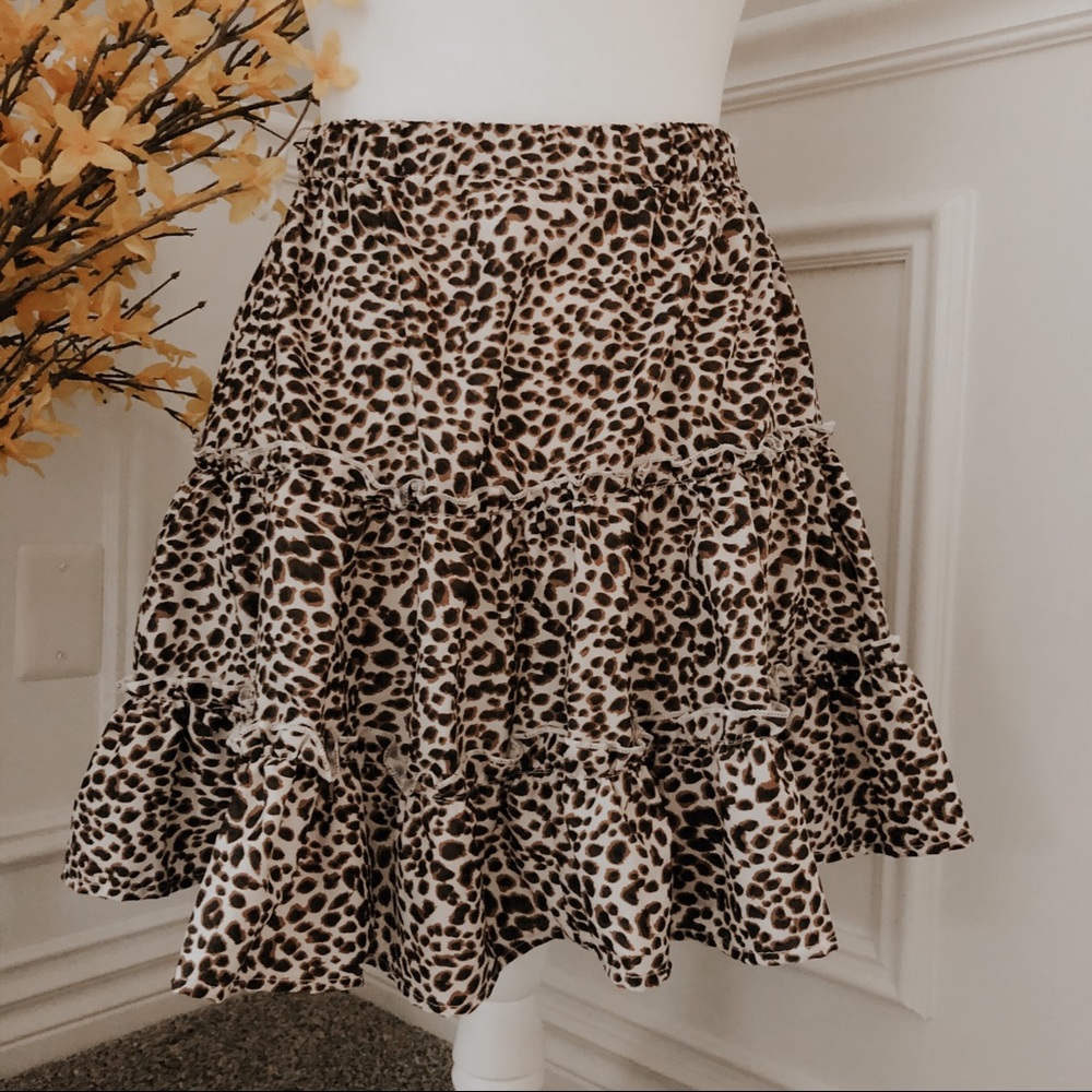 leopard print skirt - Picture 1 of 4